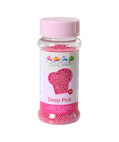 Nonpareils Rose foncé 80g FunCakes Nonpareils Rose foncé 80g FunCakes