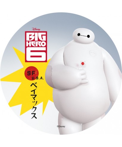 Disque pâte à sucre Baymax Les Nouveaux Héros Disney Disque pâte à sucre Baymax Les Nouveaux Héros Disney