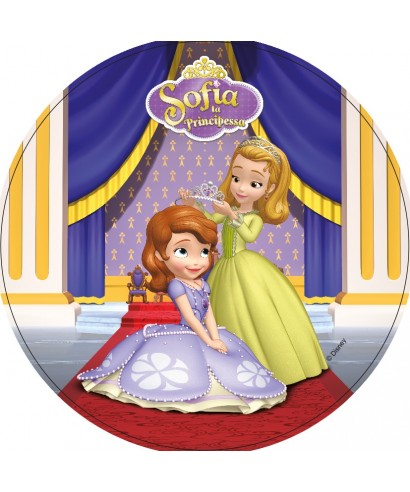 Disque pâte à Sucre Princesses Sofia et Princesse Ambre Disney Disque pâte à Sucre Princesses Sofia et Princesse Ambre Disney