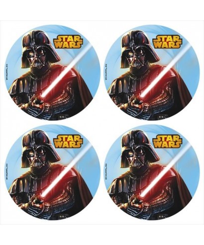 Mini Disque Azyme à cupcakes Star Wars Disney Mini Disque Azyme à cupcakes Star Wars Disney