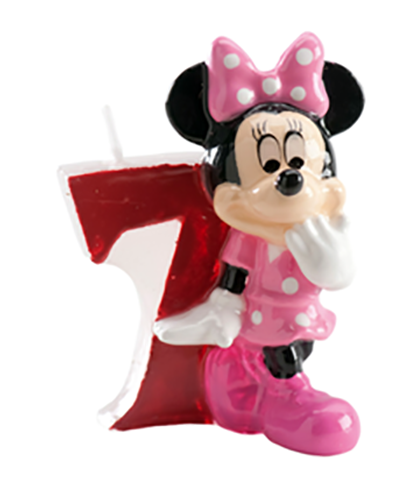 Bougie Minnie Chiffre 6 Disney