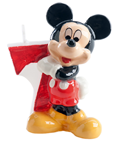 Bougie Mickey Chiffre 7 Disney