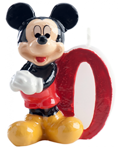 Bougie Mickey Chiffre 0 Disney