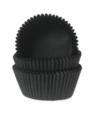 Caissette cupcake Noir pk/50 House of Marie