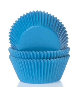 Caissette cupcake Cyan bleu pk/50 House of Marie