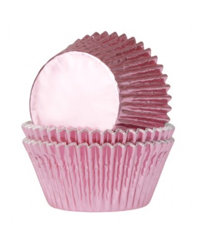 50Pcs Moules À Cupcakes En Papier,Caissettes Cupcake Rose Et