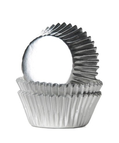 Caissette cupcake Argent métallisé pk/36 HoM