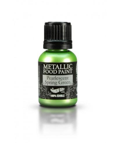 Peinture métallique vert printemps nacré 25ml Rainbow Dust Peinture métallique vert printemps nacré 25ml Rainbow Dust