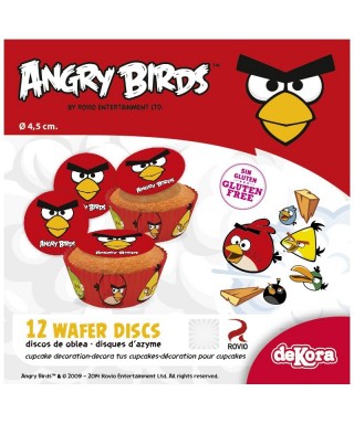 Mini Disque Azyme à cupcakes Angry Birds