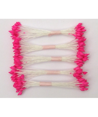 Étamines fuchsia à pointe set/250 Étamines fuchsia à pointe set/250