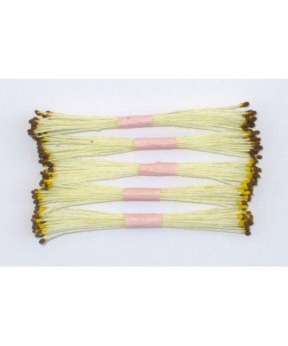 Étamines fine jaune et marron set/250 Étamines fine jaune et marron set/250