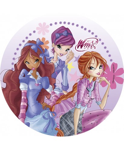 Disque pâtes à sucre Winx - 2 Disque pâtes à sucre Winx - 2