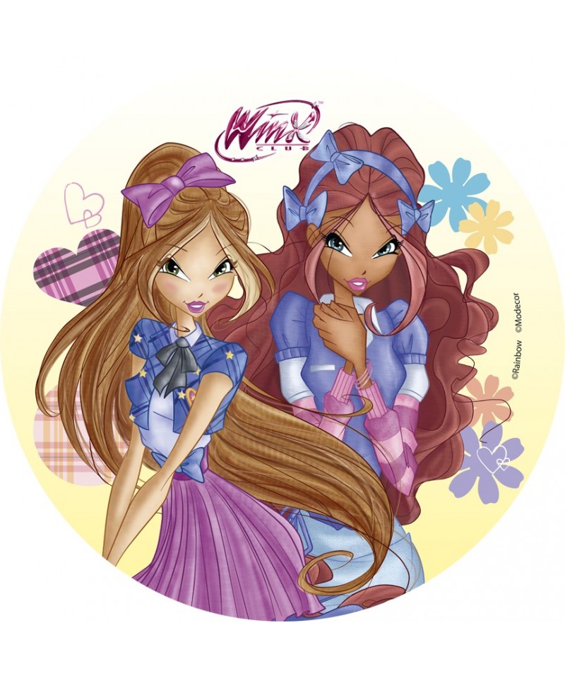 Disque Pate A Sucre Layla Et Flora Winx A 4 00 Disque Pate A Sucre Layla Et Flora Winx A 4 00