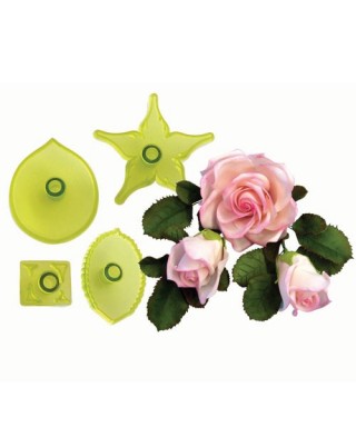 Emporte-pièce Rose 3D set/4 JEM