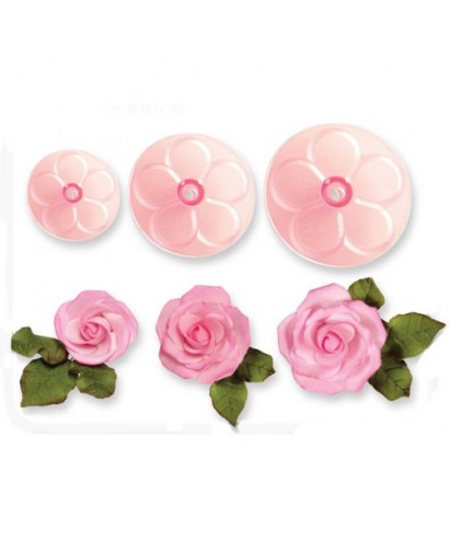 Emporte-pièce Rose 3D set/3 JEM Emporte-pièce Rose 3D set/3 JEM