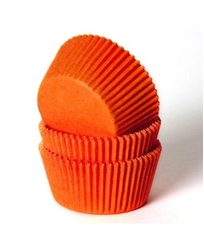 Caissette cupcake Orange pk/50 HoM