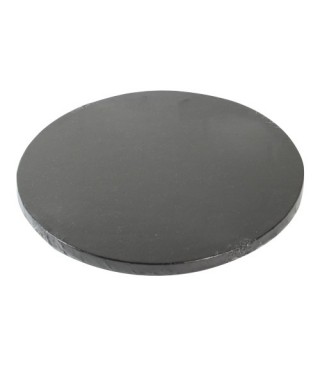 Plateau de présentation rond épais Ø 30 cm Noir