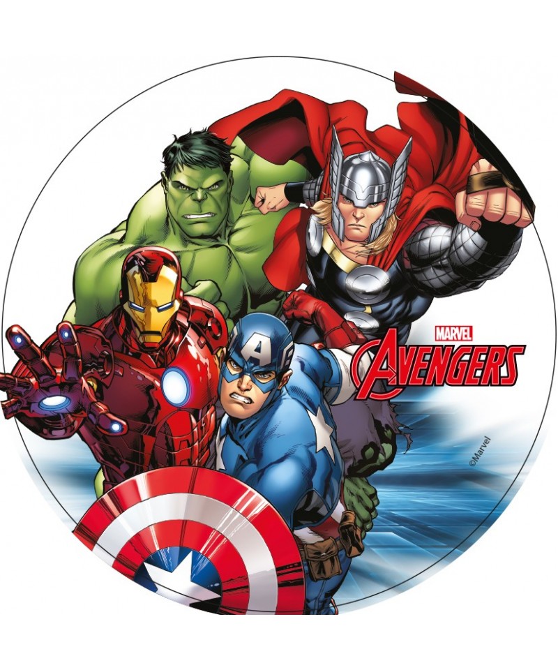 disque azyme avengers thor iron man hulk et captain america marvel