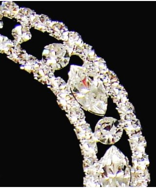 Lettre R en Diamant et Cristal pour gâteaux