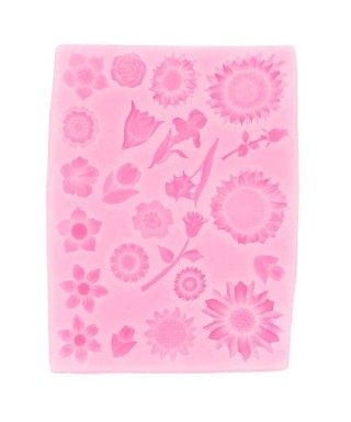 Moule silicone Multi Fleurs des Champs
