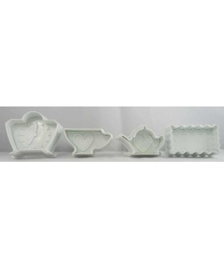 Emporte-pièce poussoir alice au pays des merveilles set/4