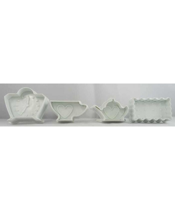Emporte-pièce poussoir alice au pays des merveilles set/4 Emporte-pièce poussoir alice au pays des merveilles set/4
