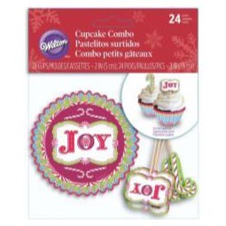 ZHUOWEISM Lot De 36 Décorations De Cupcakes « Merry Christmas » Vertes à Paillettes Pour Noël, Nouvel An, Cérémonie, Fête, Décorations De Gâteaux