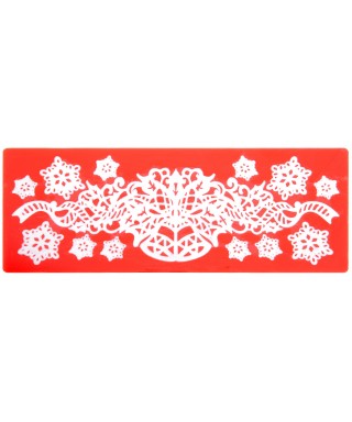 Tapis dentelle guirlande de Noël Modécor