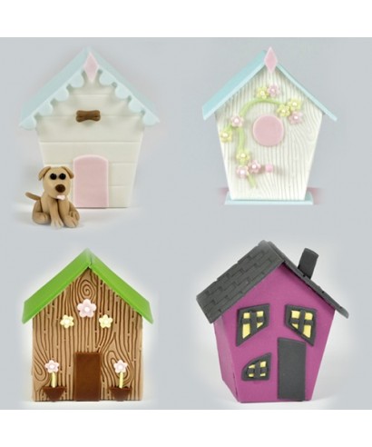 Emporte-pièce Petite maison set/4 FMM sugarcraft