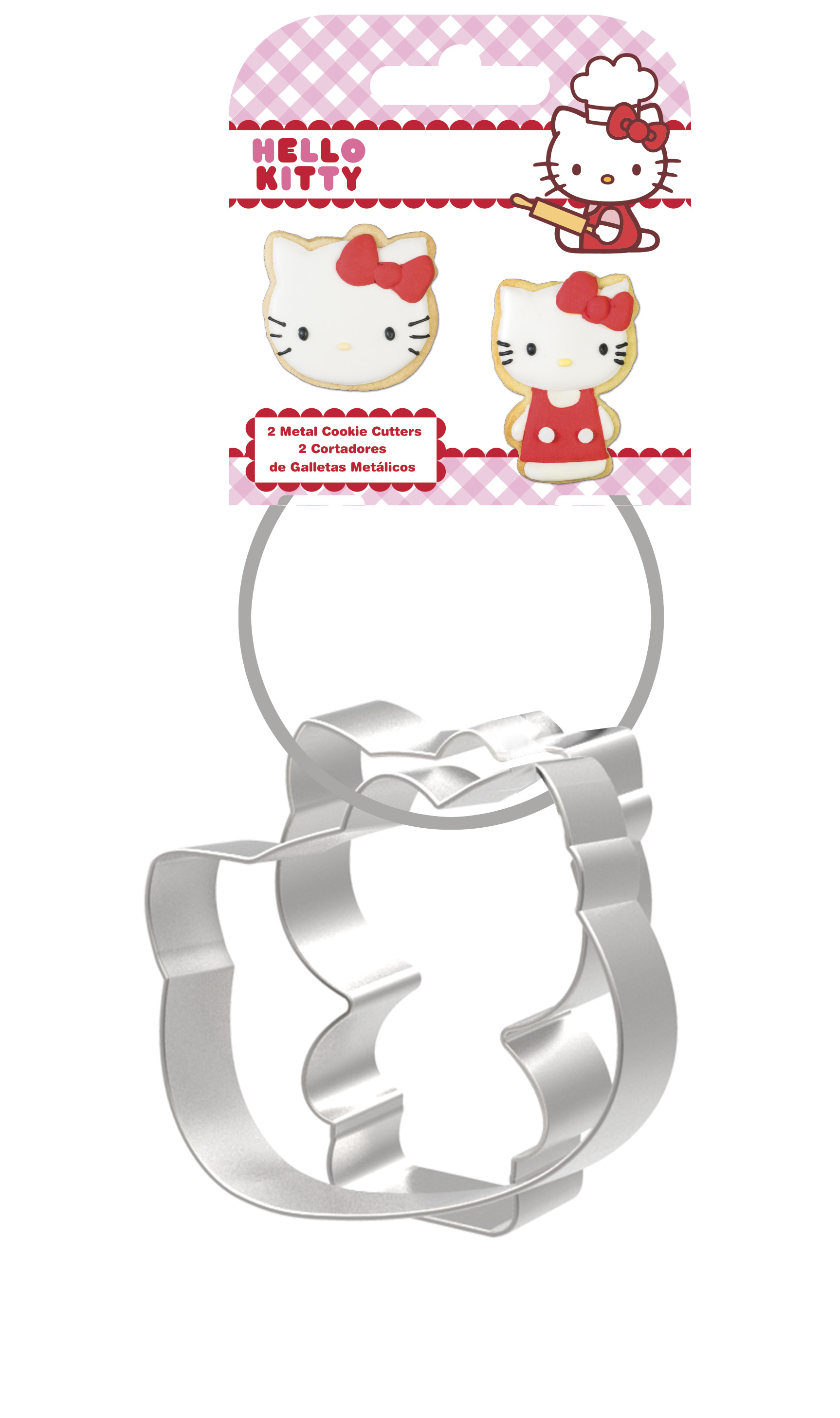 Lot De 3 Emporte-pièces Hello Kitty - Plastique Blanc, Moules à Savon/gelée Artisanat