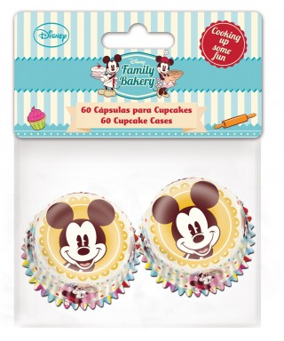 Mini Caissettes à Cupcake Mickey set/60 Disney