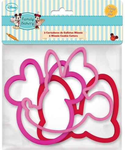 Emporte-pièce tête de Minnie et son Noeud set/3 Disney Emporte-pièce tête de Minnie et son Noeud set/3 Disney