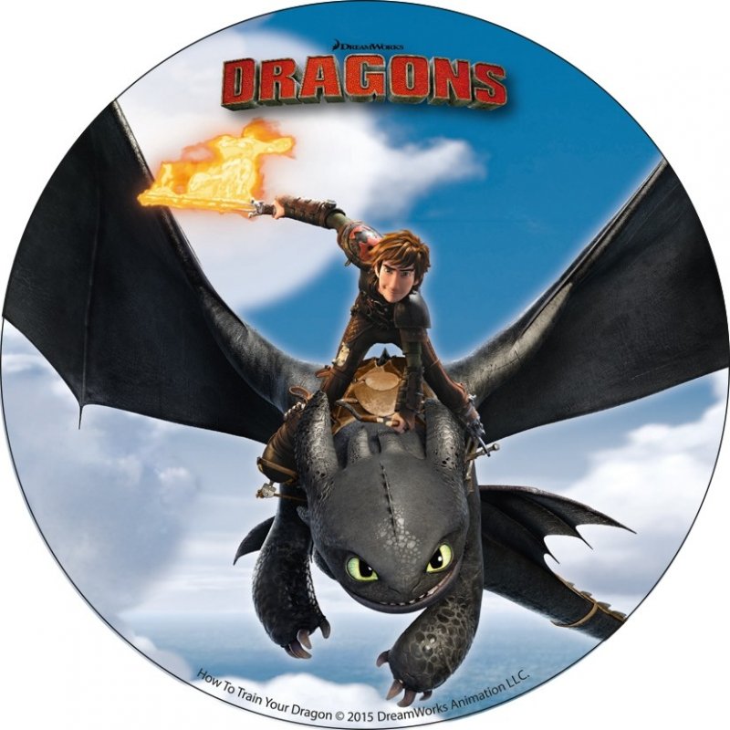 Disque azyme Harold et krokmou dans les airs Dragons pour 