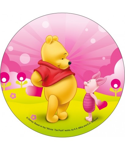 Disque pâte à sucre winnie et porcinet Disney Disque pâte à sucre winnie et porcinet Disney