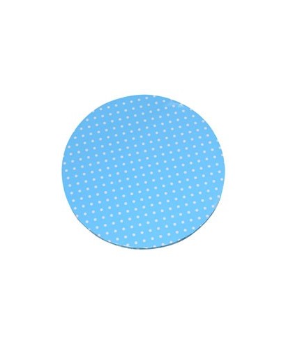 Plateau de présentation rond épais bleu à pois blanc Ø 30 cm Plateau de présentation rond épais bleu à pois blanc Ø 30 cm
