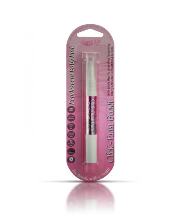 The Click-Twist Brush Métallique Bébé Rose Rainbow Dust The Click-Twist Brush Métallique Bébé Rose Rainbow Dust