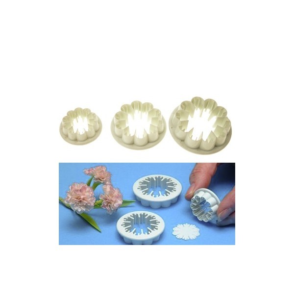Set De 3 Moules à œillets Cake Design - Diamètres 40/35/25 Mm - Pour Pâte à Sucre