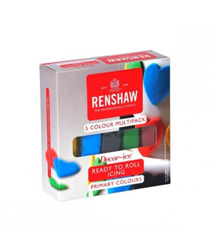 Kit pâte à sucre couleur primaire 5 x 100g Kit pâte à sucre couleur primaire 5 x 100g