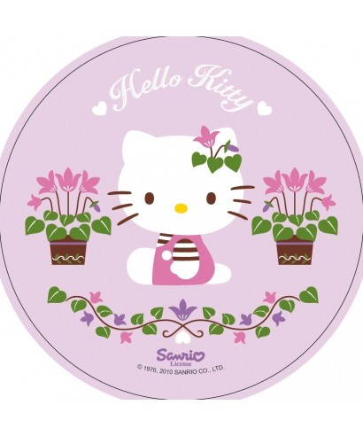Disque Azyme Hello Kitty avec ses fleurs Disque Azyme Hello Kitty avec ses fleurs