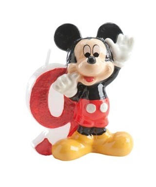 Bougie Mickey Chiffre 9 Disney