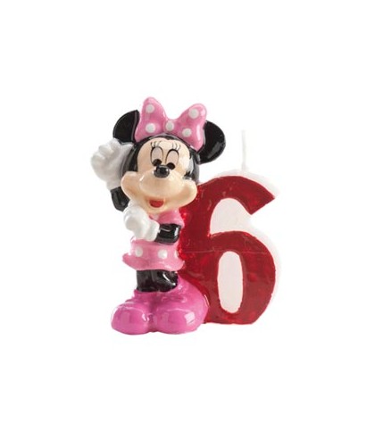 Bougie Minnie Chiffre 6 Disney