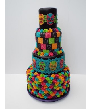 Tapis Dentelle Day Of The Dead Cake Lace