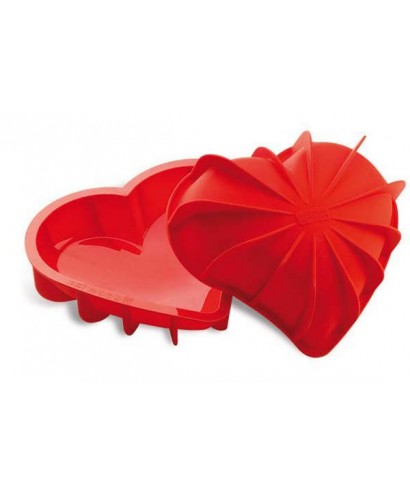 Moule 3D Coeur bombé Silikomart Moule 3D Coeur bombé Silikomart