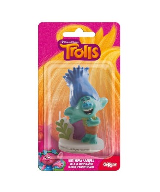 Bougie 3D de Branche des Trolls