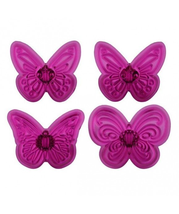 Set de 4 découpoirs Papillons dentelles JEM Set de 4 découpoirs Papillons dentelles JEM