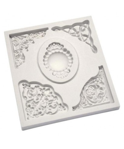 Moule Silicone Angles de Cadres Baroque Moule Silicone Angles de Cadres Baroque