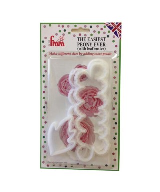 Emporte-pièce pivoine facile set/3 FMM sugarcraft