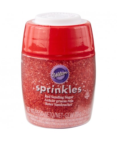 Sprinkle en Sucre Rouge 70g Wilton Sprinkle en Sucre Rouge 70g Wilton