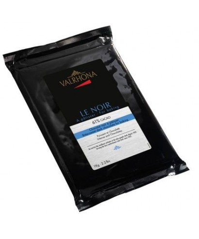 Le Noir 61 % chocolat noir de couverture 1Kg Le Noir 61 % chocolat noir de couverture 1Kg