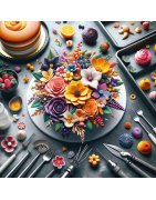 Tout ce qui vous faut pour réaliser de belles fleurs en pâte à sucre.